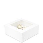 10 x 10 x 4" White Cupcake Bakery Boxes with Top Window