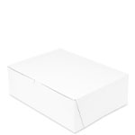 12 x 9 x 4" Matte White Bakery Boxes