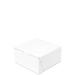 6 x 6 x 3" White Cake Bakery Boxes