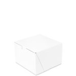 6 x 6 x 4" White Cake Bakery Boxes