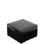 7 x 7 x 4" Black Cupcake Bakery Boxes