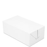 White Disposable Take Out Lunch Boxes - 8-7/8 x 4-7/8 x 3-1/16 in.