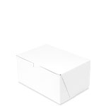 8 x 5.5 x 4" White Bakery Boxes