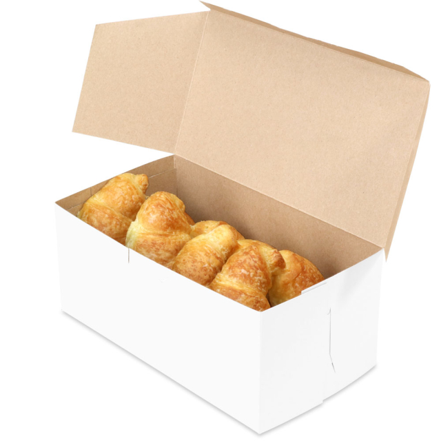 9 x 5 x 4" White Bakery Boxes