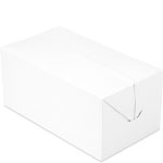 White Disposable Take Out Lunch Boxes  - 9 x 5 x 4 in.