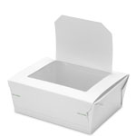 Bio-Pak Tamper Evident White #8 Meal Boxes