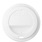 White Lids for Disposable Coffee Cups - Sipper / Dome Style - Fits 8 oz. Dart / Solo Cups