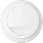 White Lids for Disposable Coffee Cups - Sipper / Dome Style - Fits 10, 12, 16, 20, 24 oz. Dart Solo