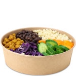 32 oz. Round Takeout Bowls - Disposable Kraft Paper