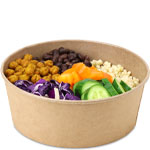 38 oz. Round Takeout Bowls - Disposable Kraft Paper