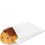 Large White Grease Resistant Paper Sandwich Bags - 6 x 2 x 9"