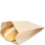 Brown Natural Kraft Paper Bread Bag - 8.5 x 4.5 x 14 in.