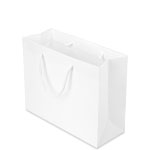 13 x 5 x 10 in. - White Matte Eurotote Paper Shopping Bags