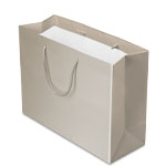 16 x 6 x 12 in. - Champagne Matte Eurotote Paper Shopping Bags