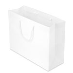 16 x 6 x 12 in. - White Matte Eurotote Paper Shopping Bags