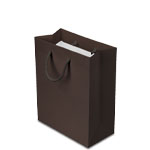 8 x 4 x 10 in. - Espresso Brown Matte Eurotote Paper Shopping Bags