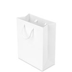 8 x 4 x 10 in. - White Matte Eurotote Paper Shopping Bags