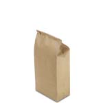 1 lb. Natural Brown Kraft Tin Tie Bags with Polypropylene Liner