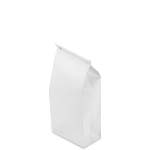 1 lb. White Gloss Long Tin Tie Bags with Polypropylene Liner