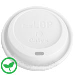 White Sip-Thru Lid for 20/24 oz. Thermo Grip&#0153; Paper Coffee Cups