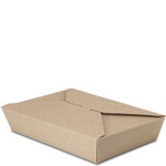 #2 Earth Coating 100% Recycled Brown Kraft Take Out Boxes