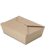 #3 Earth Coating 100% Recycled Brown Kraft Take Out Boxes