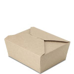 #8 Earth Coating 100% Recycled Brown Kraft Take Out Boxes