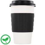 Black Paper Coffee Cup Sleeves - EcoSleeve (12, 16, 20 oz.)