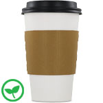 Natural Brown Kraft Paper Coffee Cup Sleeves - EcoSleeve (12, 16, 20 oz.)