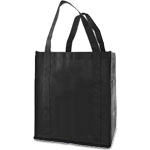 Black Reusable Grocery Bag w/ handle - 13 x 10 x 15 in.