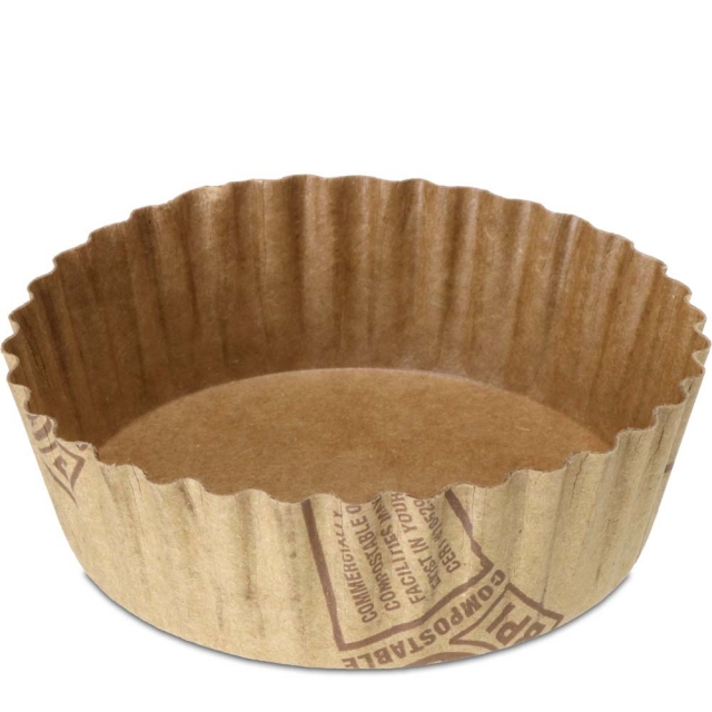 5.7 oz. Compostable Fluted Baking Cup