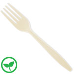 100%  Compostable Green *Environ* full size Forks - 7 in.