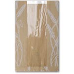 Winter Wheat Design Paper Bread Bags w/ PLA Window - 8.5 x 3.25 x 14"