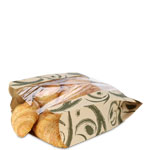 Brown Kraft Sandwich / Bread "Bio-View" Bag With PLA Window - 6.5 X 2.5 X 9"