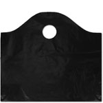 Black Biodegradable Super Wave Carryout Bags - 16 x 16 + 8"