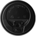 Black Dome Coffee Cup Lid for 12, 16, and 20 oz. Cups