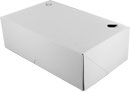 Medium White Gloss Economy Lunch Boxes - 8.875 x 5.5 x 3"