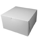 9 x 9 x 5" Matte White Bakery Boxes