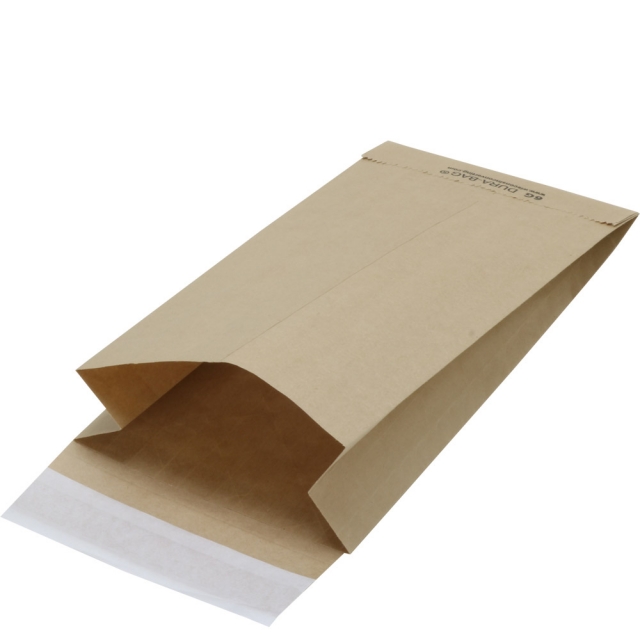 Natural Brown Kraft Dura-Bag Shipper w/ Gusset - 6 x 2-3/4 x 12 in.