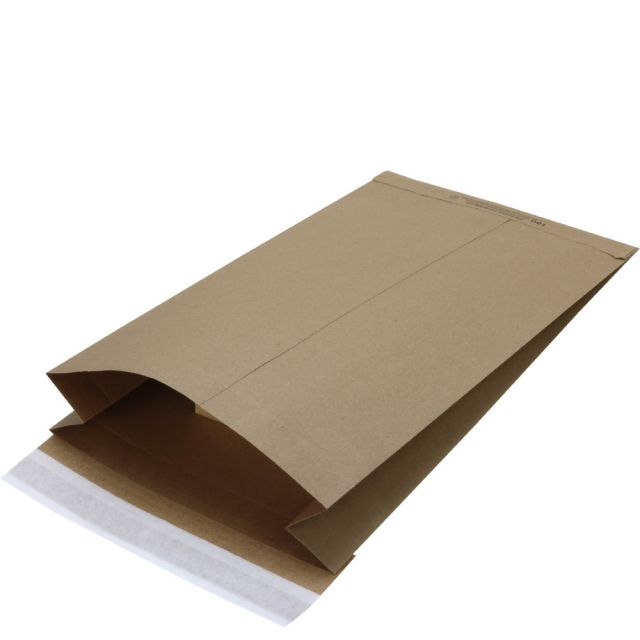 Natural Brown Kraft Eco-Shipper w/ Gusset - 10-1/2 x 3-3/4 x 19 in.