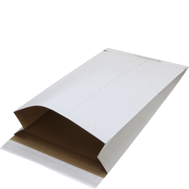 White Eco-Shipper w/ Gusset - 10-1/2 x 3-3/4 x 19 in.