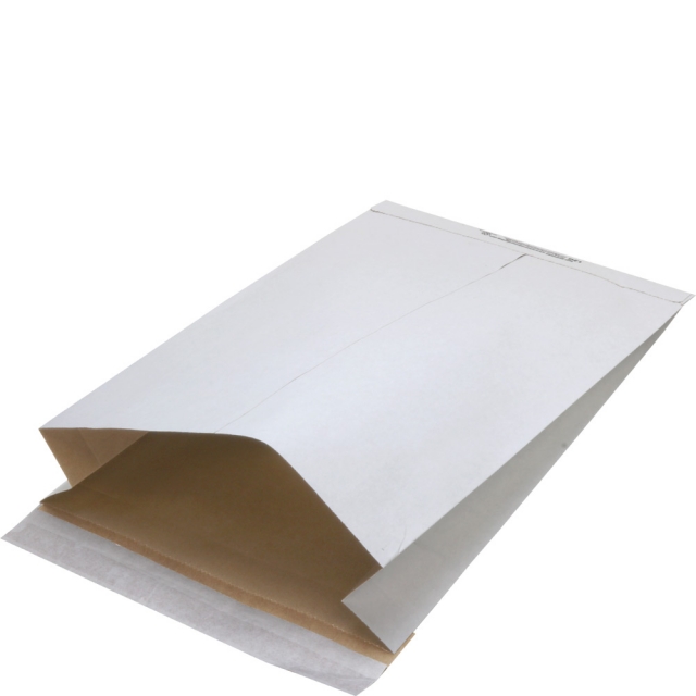 White Eco-Shipper w/ Gusset - 12-1/2 x 4 x 20 in.