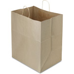 Natural Brown Kraft Paper Shopping Bags - 14 x 10 x 15.25 in.