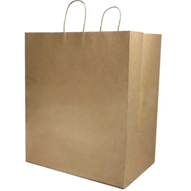 Brown Kraft Take Out Bag - 16 x 11 x 18 in.