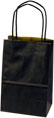Black Matte Color Paper Shopping Bags (Prime Size) 5.25 x 3.5 x 8.25"