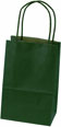 Forest Green Paper Shopping Bags (Prime Size) 5.25 x 3.5 x 8.25"