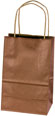 Metallic Copper Paper Shopping Bags (Prime Size) 5 x 3 x 8"