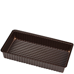 Single-Cavity Brown Candy Box Inserts - 6.5 x 3.5 in.