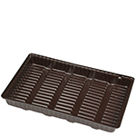 Single-Cavity Brown Candy Box Inserts - 8.125 x 5.25 in.