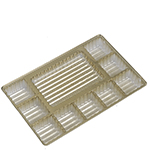 Ten-Cavity Gold Candy Box Inserts - 8.125 x 5.25 in.